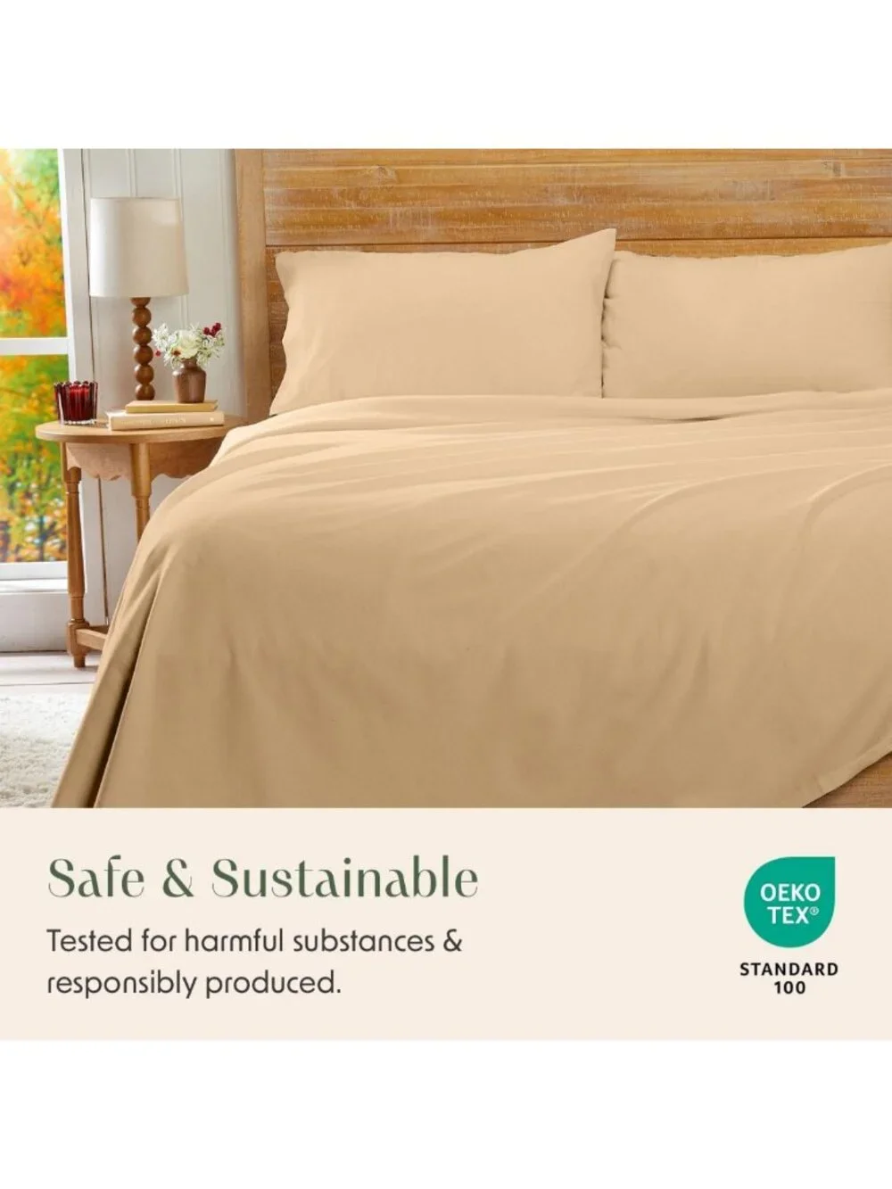Soft 100% Cotton Full Size Flannel Sheets | Luxury Portuguese Bedding Set